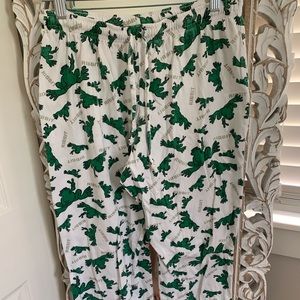 peace frog pajama pants